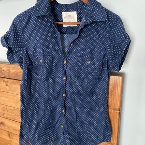H&M Navy Blue with polka dots.